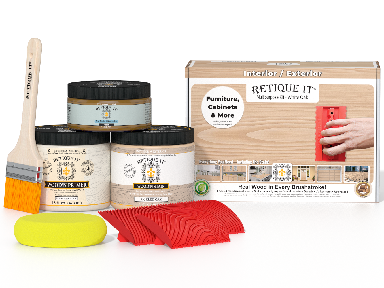 Multi-purpose Wood'n Kit (Med) - White Oak | Retique It®
