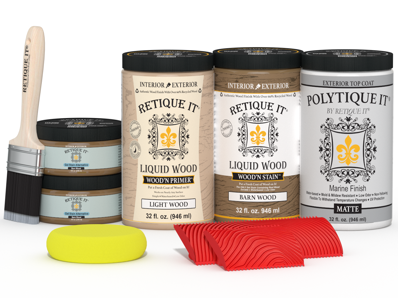 Multi-purpose Wood'n Kit (Large) - Barn Wood - Exterior Top Coat