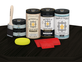Retique It® full kitchen countertop kit with classic black stain, satin finish, designed for durable countertop renovation.