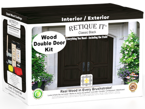 Wood'n Finish Front Door Kit (Double) - Classic Black — box hero