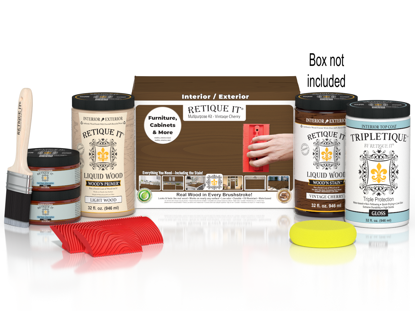 Multi-purpose Wood'n Kit (Large) - Vintage Cherry - Interior Top Coat