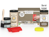 Large Wood'n Kit by Retique It® with driftwood finish, featuring multiple wood finishing tools and supplies for woodworking projects.