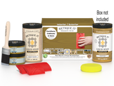 Large Old Oak Wood'n Finish Kit from Retique It® with wood stain and tools for multi-purpose wood finishing projects.