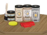 Large Wood'n Kit by Retique It® in Pickled Oak finish with matte top coat for exterior wood projects and finishing.