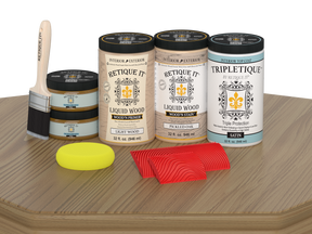 Large Multi-purpose Wood'n Kit in Pickled Oak by Retique It® with satin finish for interior wood projects.