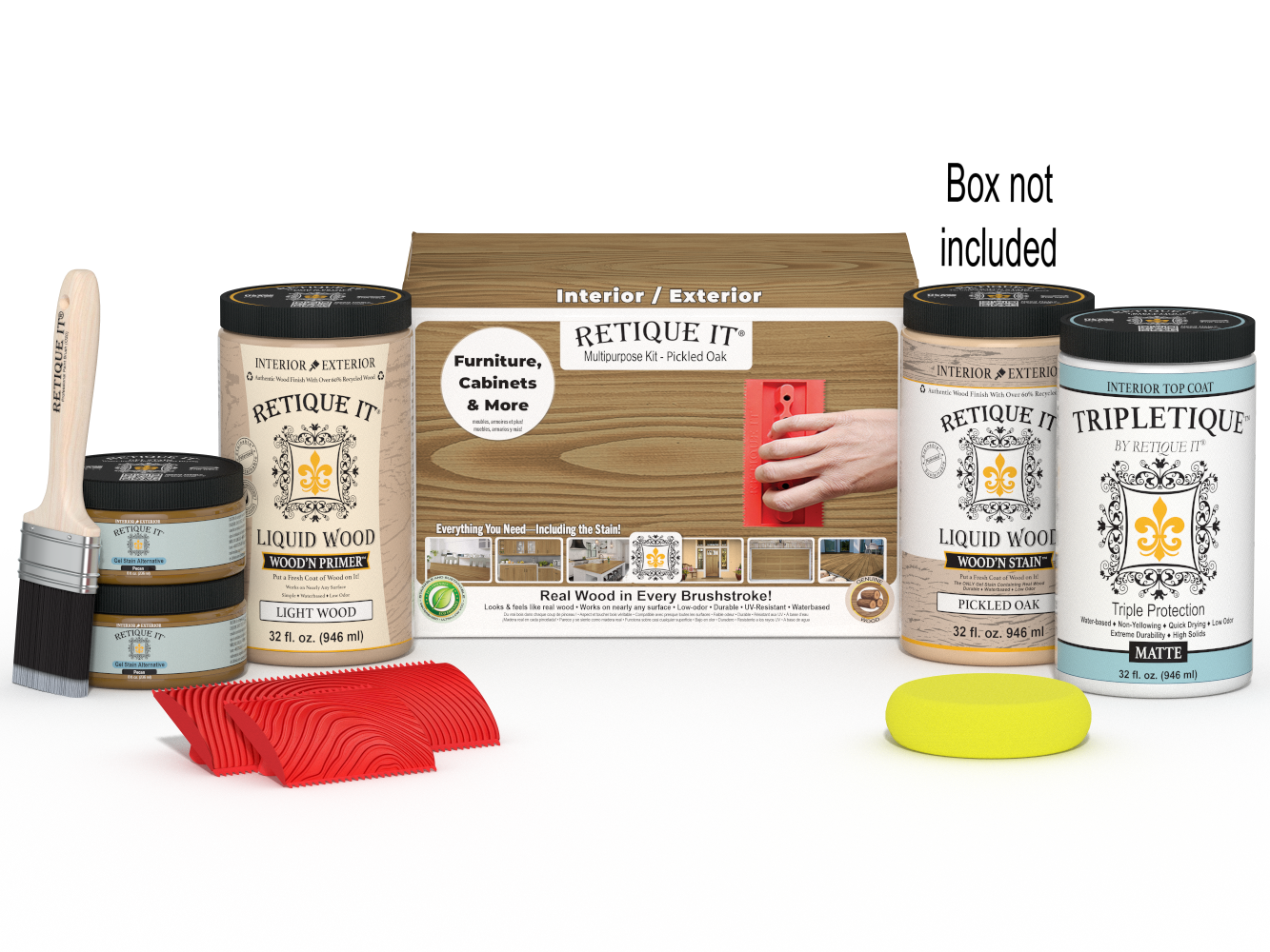 Multi-purpose Wood'n Kit (Large) - Pickled Oak - Interior Top Coat