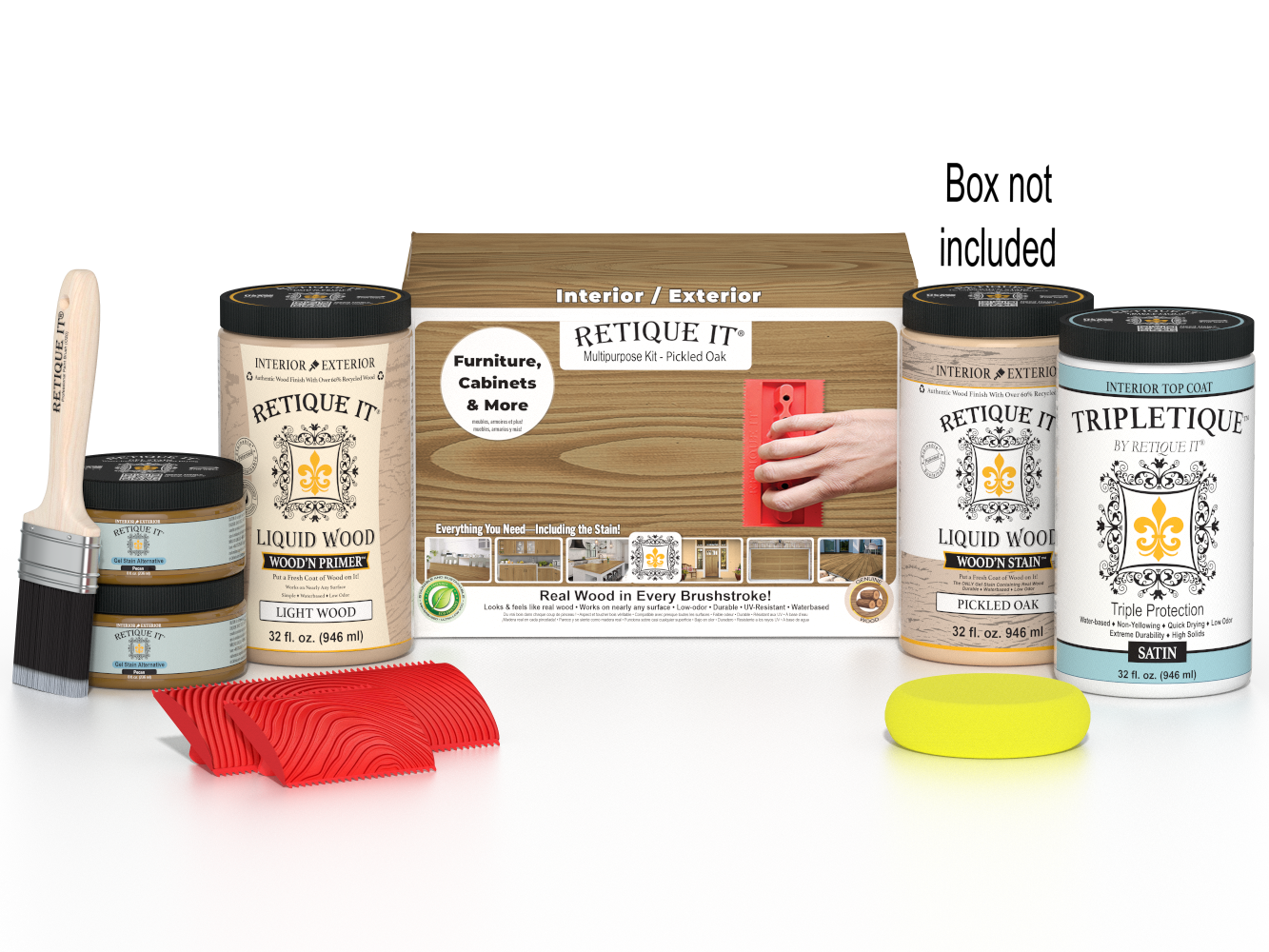 Multi-purpose Wood'n Kit (Large) - Pickled Oak - Interior Top Coat