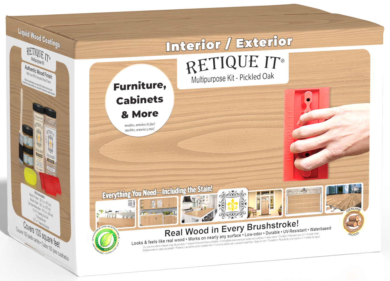 Multi-purpose Wood'n Kit (Large) - Pickled Oak - Exterior Top Coat