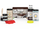 Retique It® red mahogany countertop kit with stain and tools for full kitchen surface renovation.