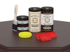 Large Red Mahogany Wood'n Finish Kit by Retique It® for multi-purpose woodworking and furniture finishing projects.