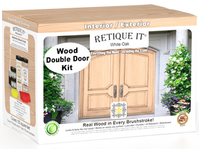 Wood'n Finish Front Door Kit (Double) - White Oak — box hero