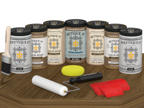 Wood'n Door Kit (Front & Garage Door) - Barn Wood — Gloss kit contents