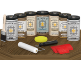 Wood'n Door Kit (Front & Garage Door) - Barn Wood — Matte kit contents