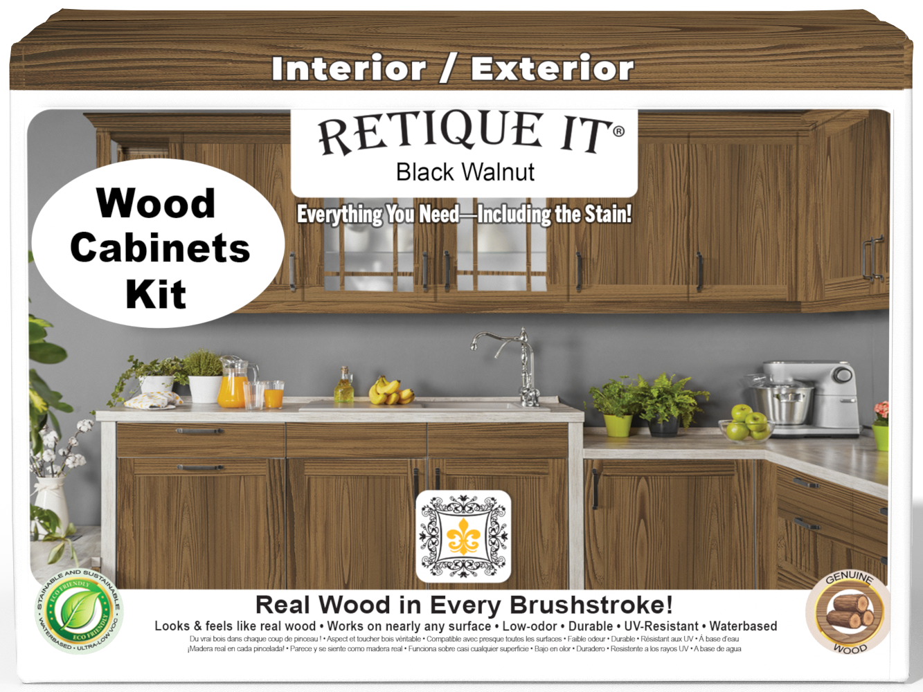 Wood'n Cabinet Kit (24 Door / Grained) - Black Walnut