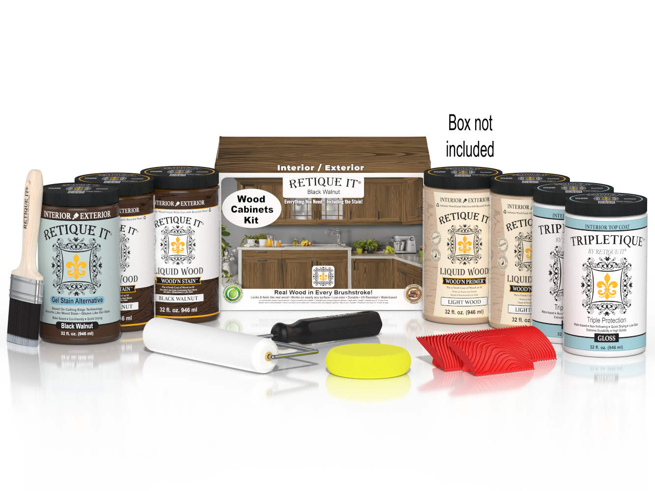 Wood'n Cabinet Kit (24 Door / Grained) - Black Walnut