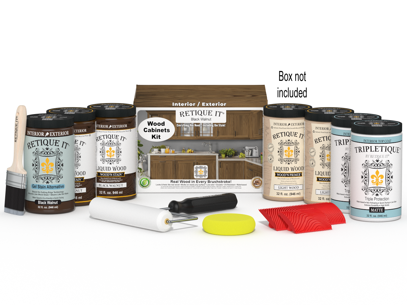 Wood'n Cabinet Kit (24 Door / Grained) - Black Walnut