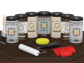 Wood'n Door Kit (Front & Garage Door) - Black Walnut — Matte kit contents