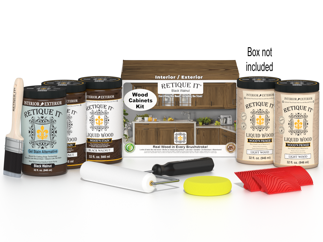 Wood'n Cabinet Kit (24 Door / Grained) - Black Walnut