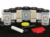 Wood'n Door Kit (Front & Garage Door) - Classic Black — Matte kit contents