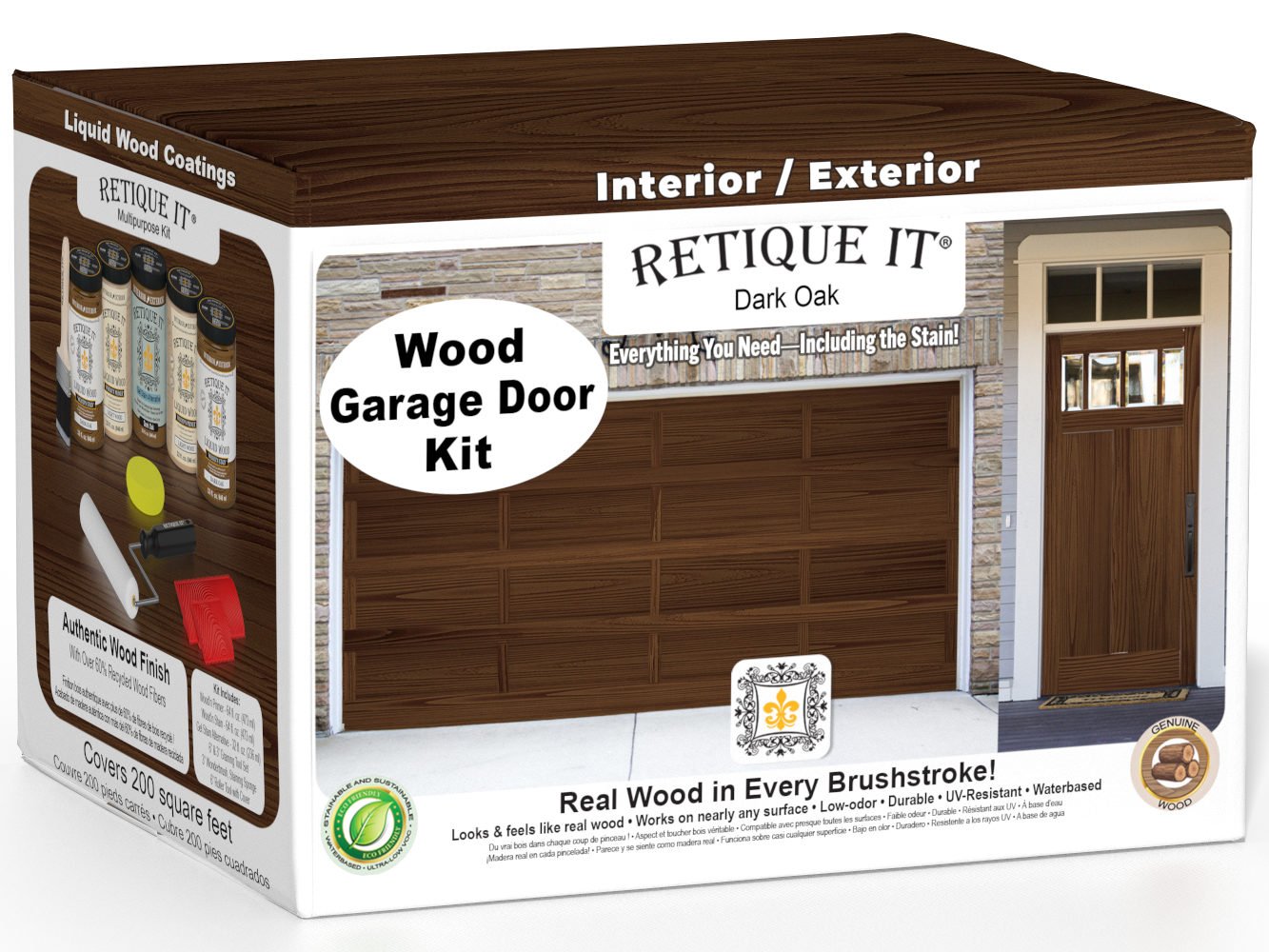 Wood'n Door Kit (Front & Garage Door) - Dark Oak