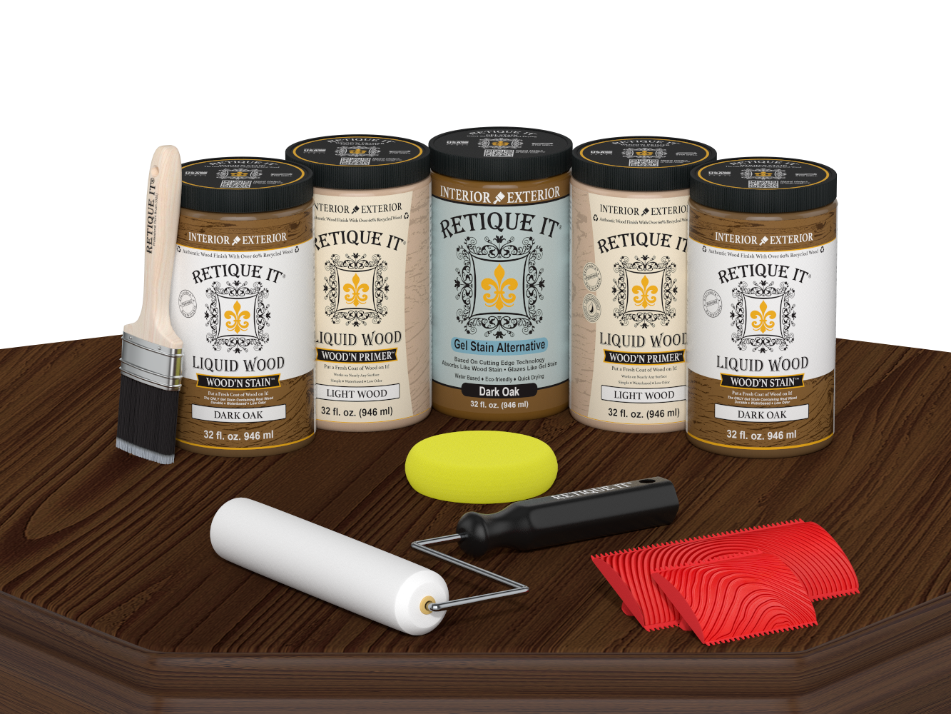 Wood'n Door Kit (Front & Garage Door) - Dark Oak