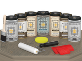 Wood'n Door Kit (Front & Garage Door) - Drift Wood — Matte kit contents