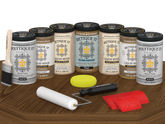 Wood'n Door Kit (Front & Garage Door) - Modern Walnut — Matte kit contents