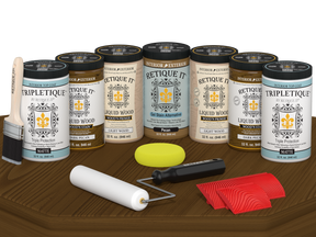 Dark Pecan Wood'n Cabinet Kit stain by Retique It® for 24 grained cabinet doors, matte finish, ideal for furniture and cabinetry.