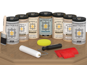 Wood'n Door Kit (Front & Garage Door) - Pickled Oak — Matte kit contents