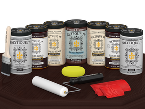 Wood'n Door Kit (Front & Garage Door) - Red Mahogany — Gloss kit contents