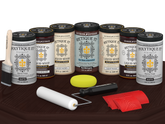 Wood'n Door Kit (Front & Garage Door) - Red Mahogany — Matte kit contents