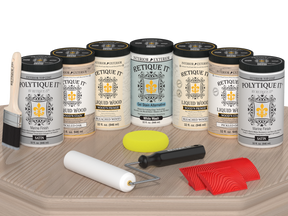 Wood'n Door Kit (Front & Garage Door) - Sun Bleached — Satin kit contents