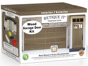 Wood'n Door Kit (Front & Garage Door) - Weathered Wood — box hero