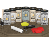 Wood'n Door Kit (Front & Garage Door) - Weathered Wood — Matte kit contents