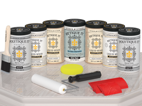 Wood'n Door Kit (Front & Garage Door) - White Wash — Matte kit contents