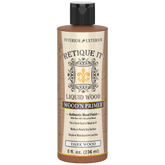 Retique It Liquid Wood Wood'n Primer in Dark Wood, 8 fl oz, showing the primer container with dark wood finish and label.