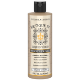 Retique It® Wood'n Primer for light wood surfaces, showing a close-up of the primer applied on a wooden surface.