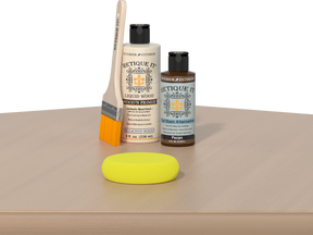 Retique It® White Oak Multi-purpose Smooth Finish Kit showing a wooden table with smooth, natural white oak finish.