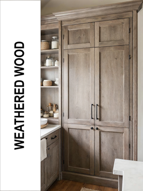 Retique It® Weathered Wood Multi-purpose Smooth Finish Kit for wood furniture and surfaces, shown in a weathered wood finish.