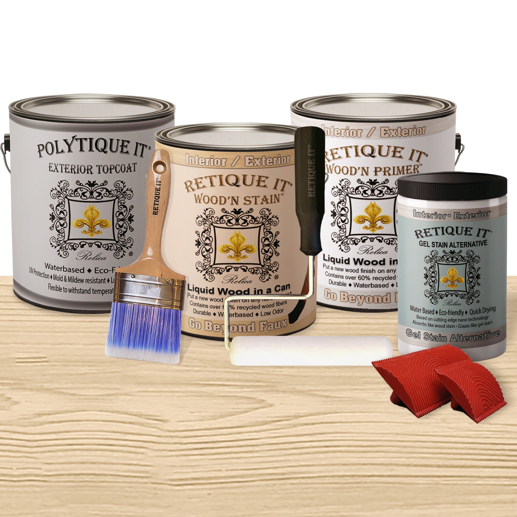 Multi-purpose Wood'n Kit (4x Lg) - White Oak - Exterior Top Coat