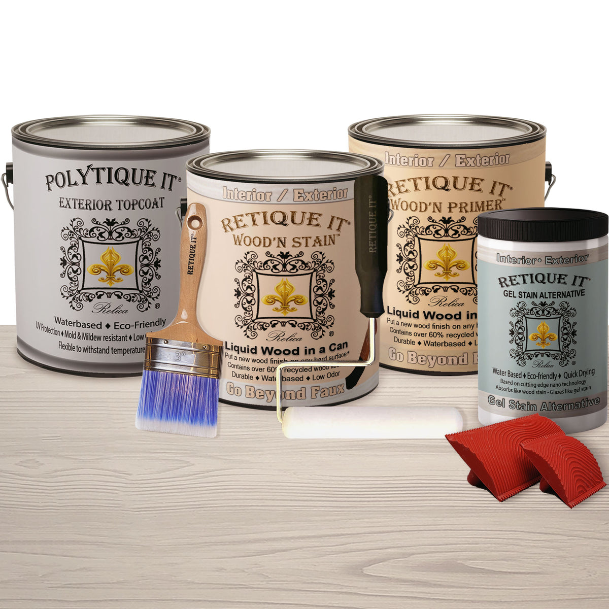 Multi-purpose Wood'n Kit (4x Lg) - White Wash - Exterior Top Coat