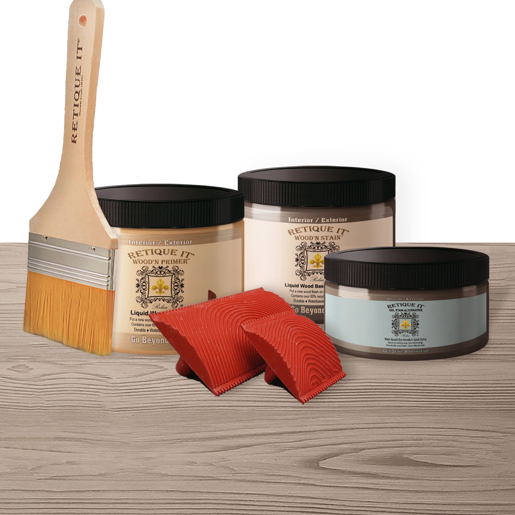 Fireplace Wood'n Finish Kit (Full Fireplace) - Weathered Wood