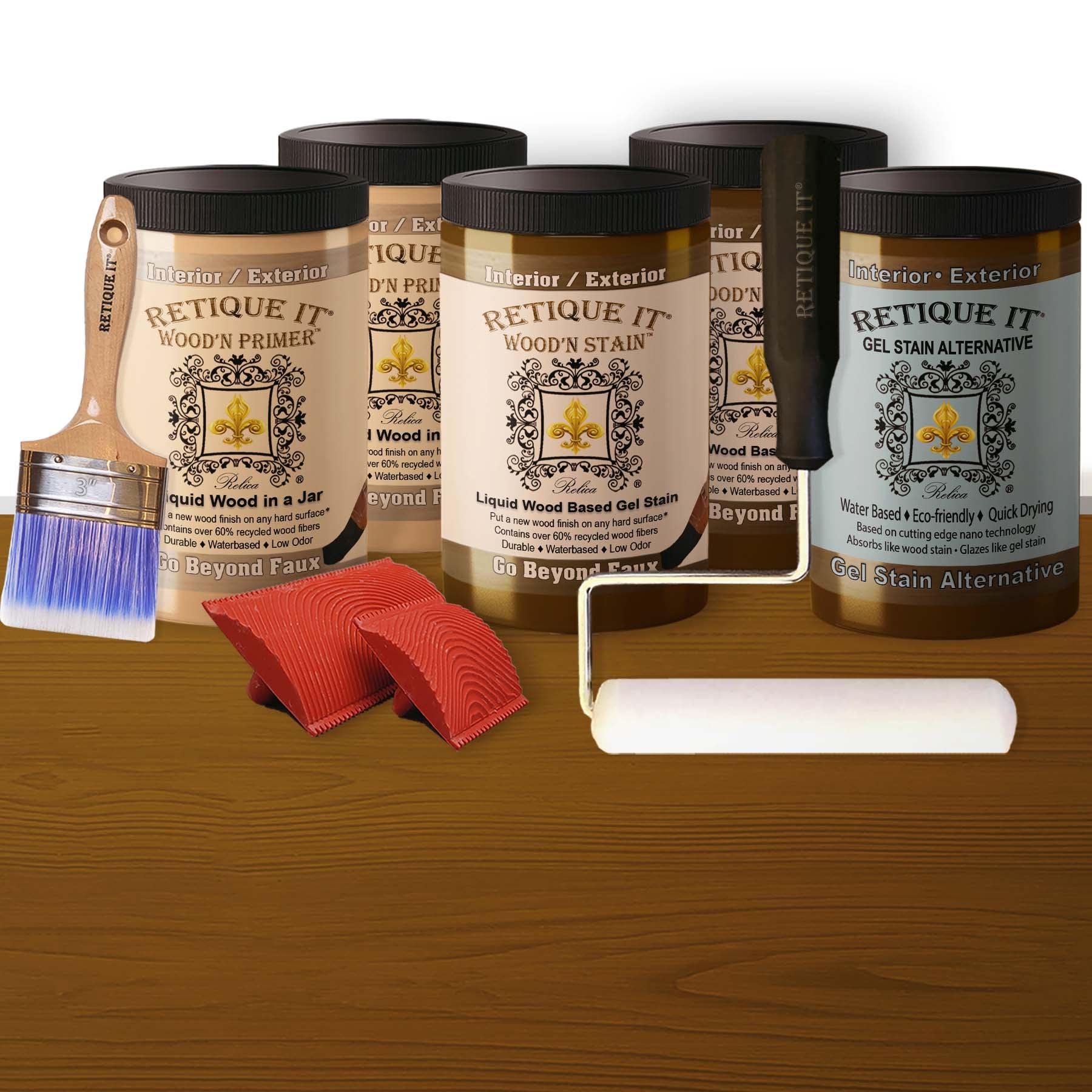 Liquid Wood Kit - Dark Walnut Oil-based Stain