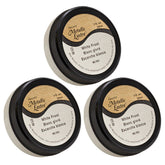Three bottles of DecoArt Metallic Lustre White Frost paint in a 3-pack, showing shiny, frosted metallic finish on bottles.