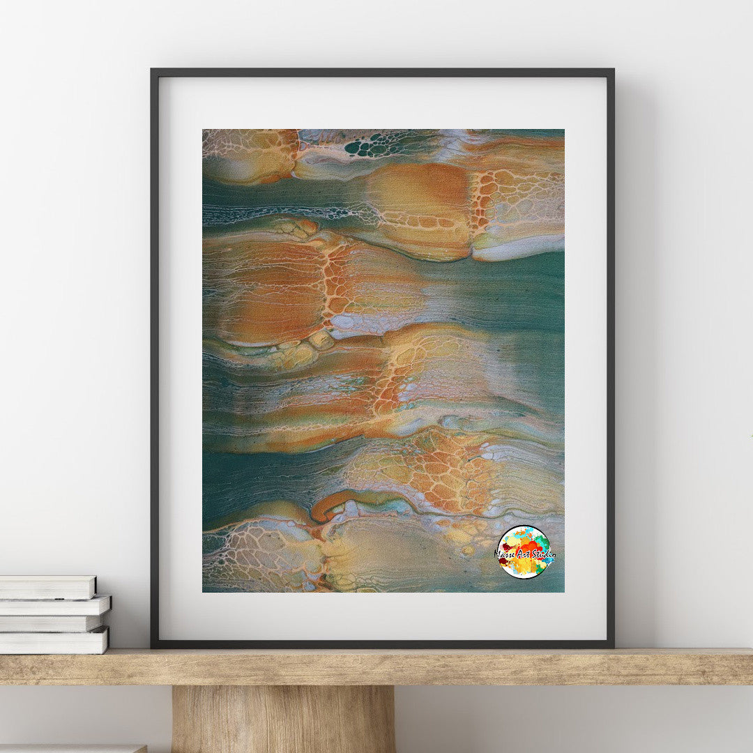 8 oz bottle of DecoArt Americana Decor Metallics Pearl paint showing the metallic silver finish and label on the bottle