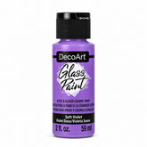 DecoArt Glass Paint in Soft Violet, 2-ounce bottle shown on a white background