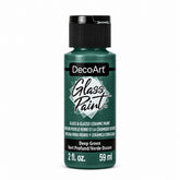 DecoArt Glass Paint in Deep Green, 2-ounce bottle