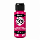 DecoArt Glass Paint in Fuchsia, 2 oz bottle