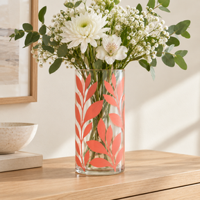 DecoArt Glass Paint in Coral for glass crafting projects