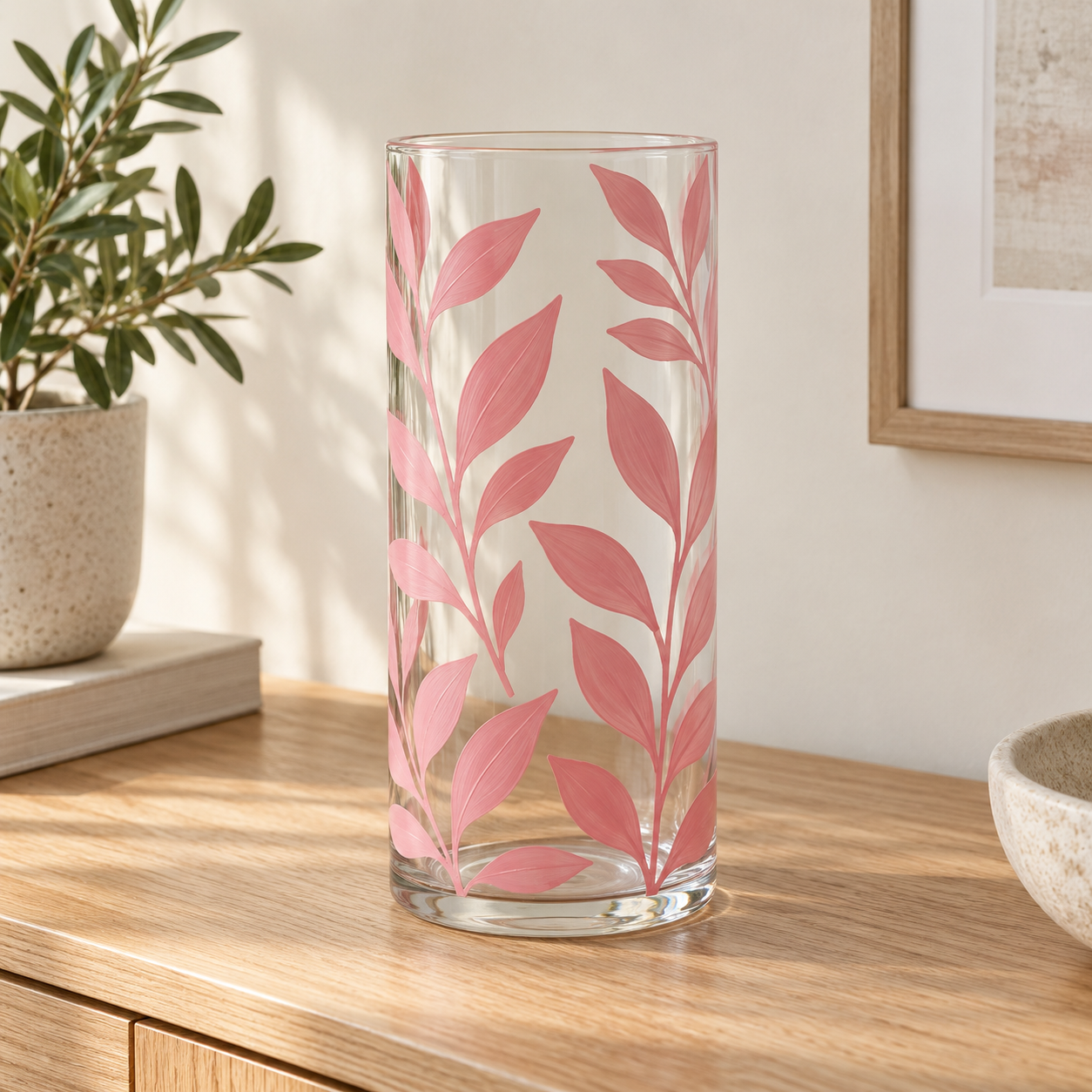 DecoArt Glass Paint in pink for glass crafting projects